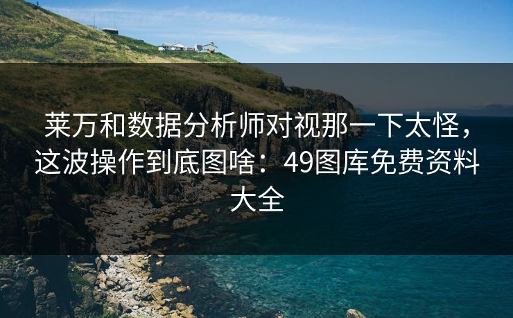 莱万和数据分析师对视那一下太怪，这波操作到底图啥：49图库免费资料大全